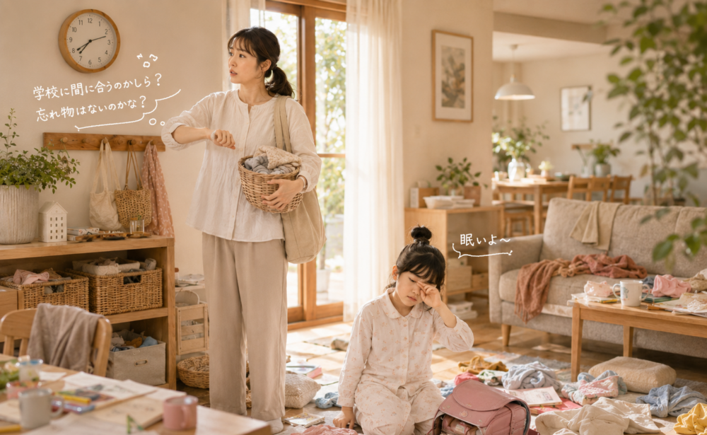 早くして!忘れ物はない?慌ただしい朝